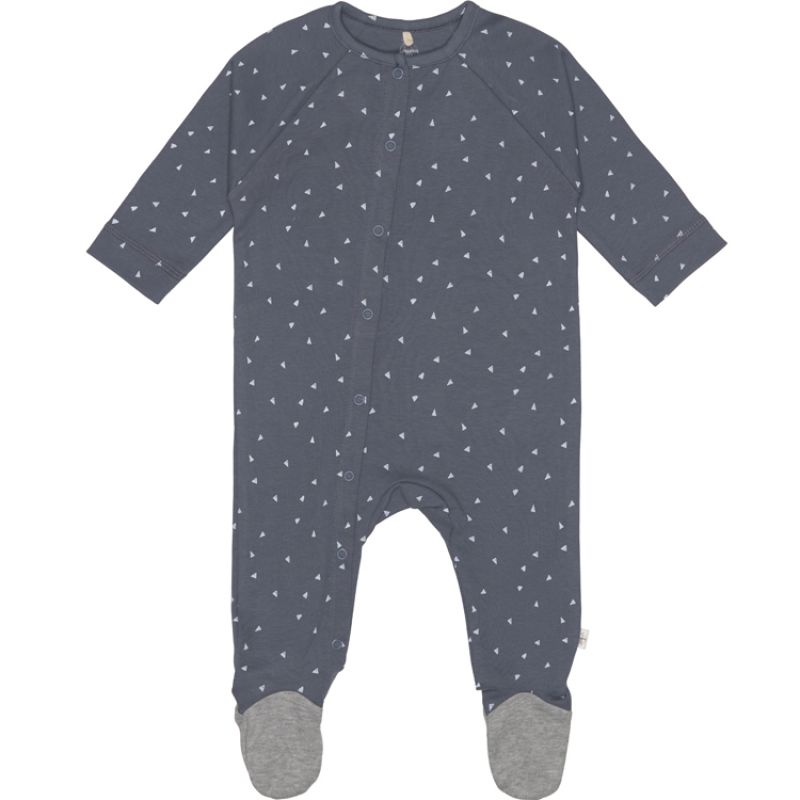 Pyjama léger en coton bio Cozy Colors Wear triangle bleu (0-2 mois) Lässig