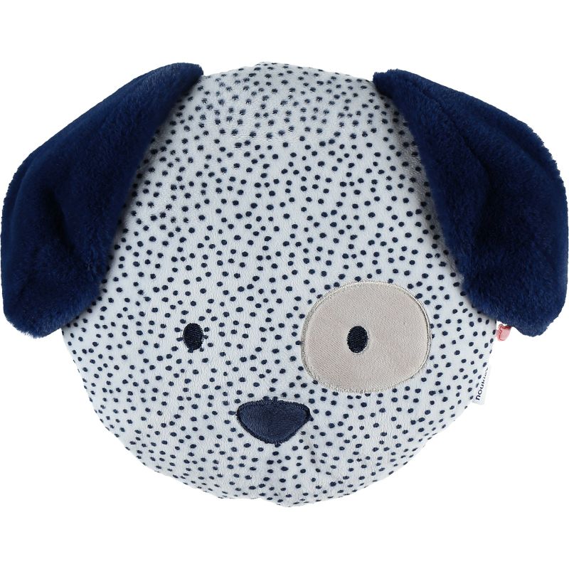 Coussin en veloudoux Aston chien bleu Aston & Jack (32 cm) Noukie's