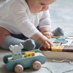 Blocs de construction en bois Poppy