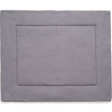 Tapis de jeu Bliss knit storm grey gris (80 x 100 cm)  par Jollein