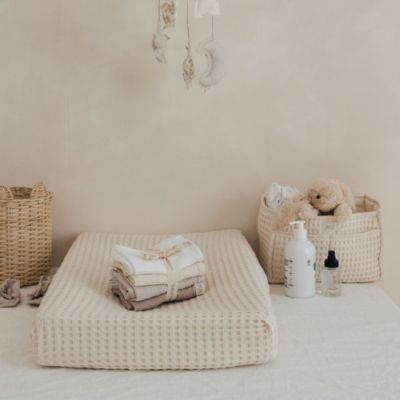 Housse de matelas à langer Gofre Vanilla