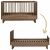 Variation Marron du produit Lit évolutif Kyo Walnut (70 x 140 cm) de la marque Quax