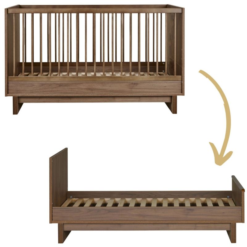Lit évolutif Kyo Walnut (70 x 140 cm) Quax Produit 1