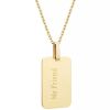 Collier chaîne Plaque Médium personnalisable (plaqué or) Petits trésors Produit 1