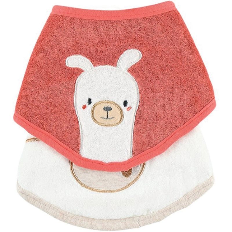 Lot de 2 bavoirs bandanas Moris & Sacha Noukie's