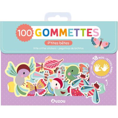 Ma pochette de 100 gommettes Les p'tites bêtes  par Auzou Editions