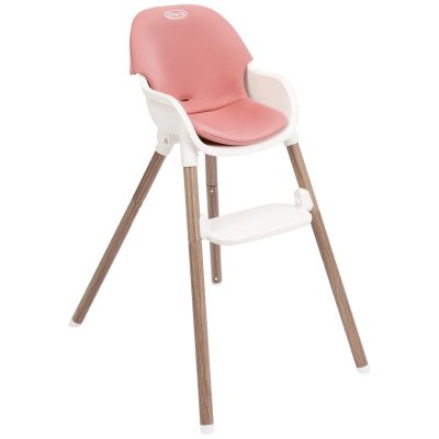 Chaise haute évolutive Presti Dusty Rose