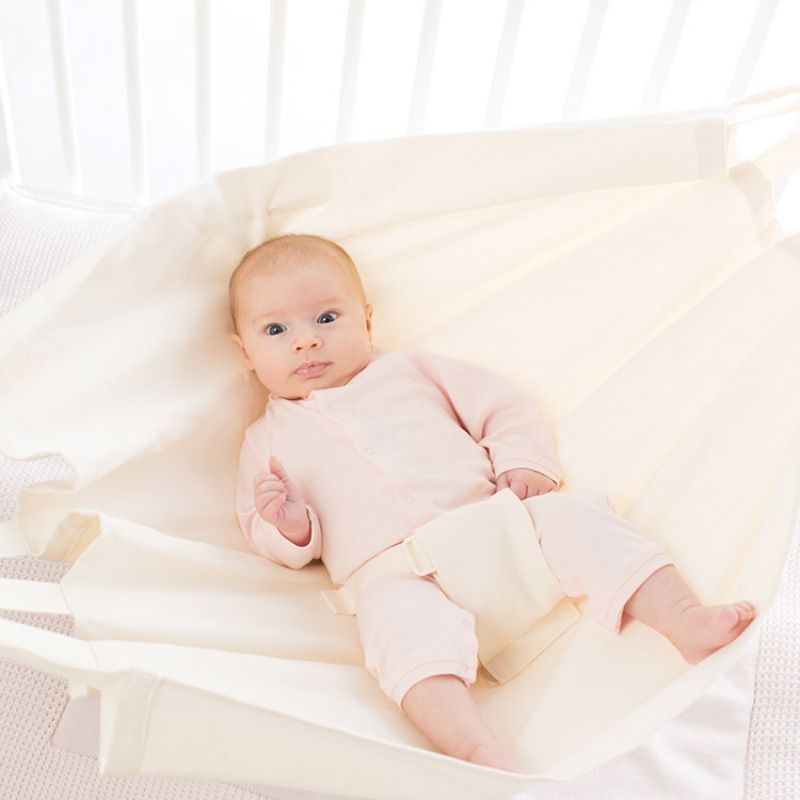 Hamac de voyage pour parc bébé écru Hoppa