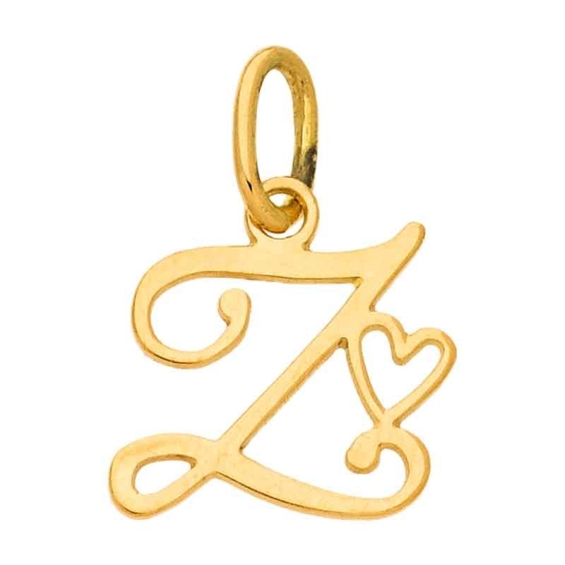 Pendentif initiale Z (or jaune 750°) Berceau magique bijoux