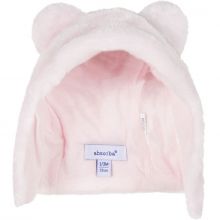Bonnet fourrure polaire couleur rose clair (tour de tête : 44 cm)  par Absorba