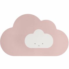 Tapis de jeu pliable nuage rose poudré (145 x 90 cm)