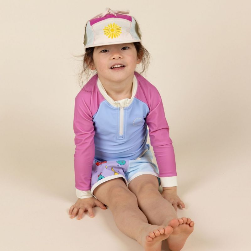 Tee-shirt anti-UV Violet Rose (4-6 ans) KI et LA Ambiance 2