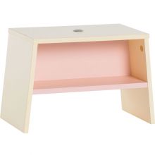 Tabouret enfant Tuli jaune/rose  par Vox