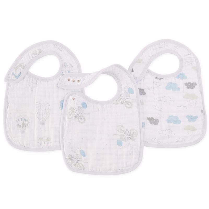 Lot de 3 bavoirs à pression Night sky reverie aden + anais