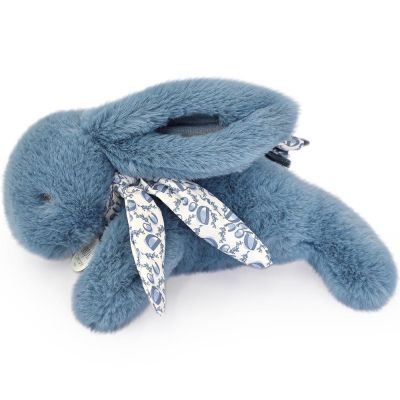 Peluche Lapin Doudou Pantin bleu (25 cm)  par Doudou et Compagnie