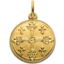 Médaille croix de Saint Louis 18 mm (or jaune 750°)  par Monnaie de Paris