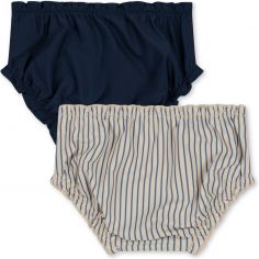 Lot de 2 maillots de bain Blue Stripes (9 mois)