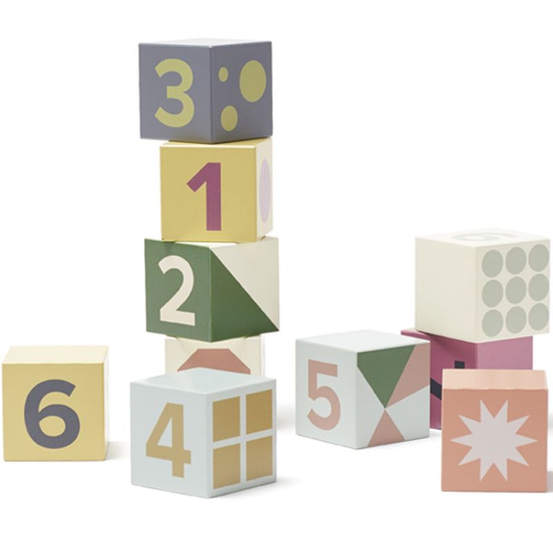 Cubes en bois Edvin (10 pièces) Kid's Concept