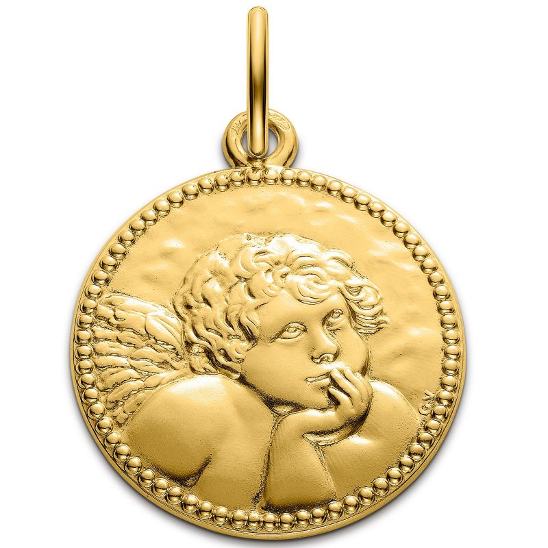 Médaille Ange de Raphaël 18 mm (or jaune 750°) Monnaie de Paris