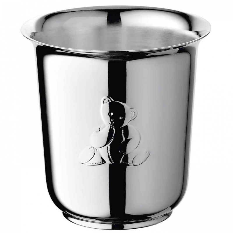 Timbale Charlie Bear (métal argenté) Christofle