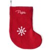 Chaussette de Noël rouge (personnalisable)  par Les Griottes