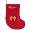 Chaussette de Noël rouge (personnalisable)  par Les Griottes