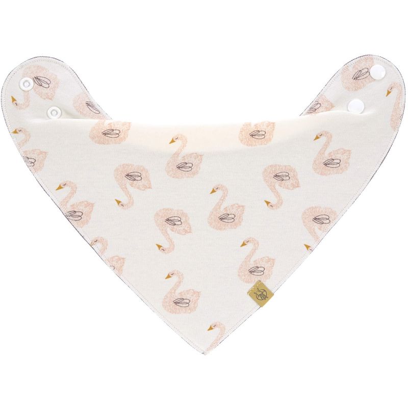Bavoir bandana en coton bio cygne Little Water Lässig