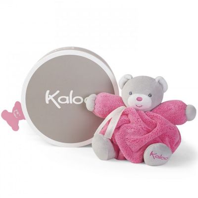 Peluche Patapouf ourson Plume rose framboise (18 cm) Kaloo