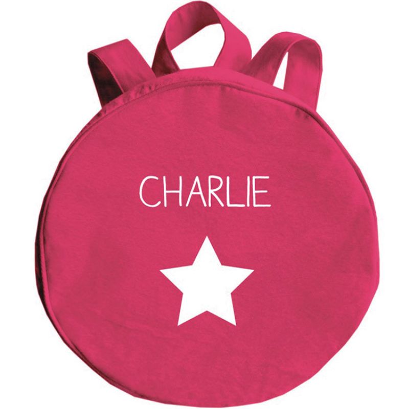 Sac à dos enfant rose grenadine (personnalisable) Les Griottes Produit 1 grande taille