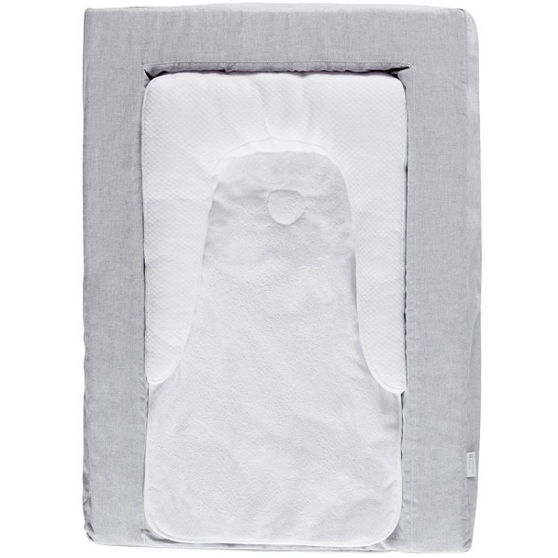 Matelas à langer Douillet 2 en 1 gris chiné Candide