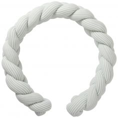 Tresse décorative ouatinée rayé vert de gris (200 cm) - BB & Co