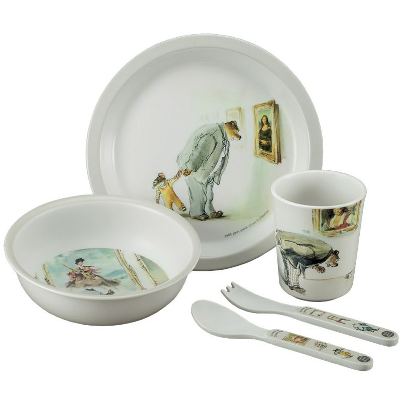 Coffret repas Ernest et Célestine au musée (5 pièces) Petit Jour Paris