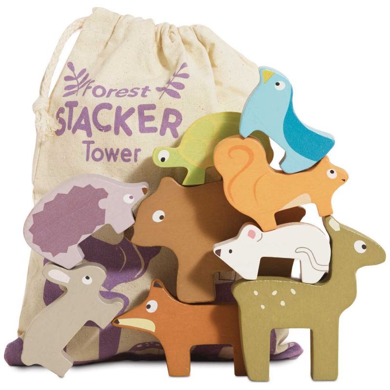 Animaux de la forêt en bois FSC à empiler Le Toy Van Produit 1