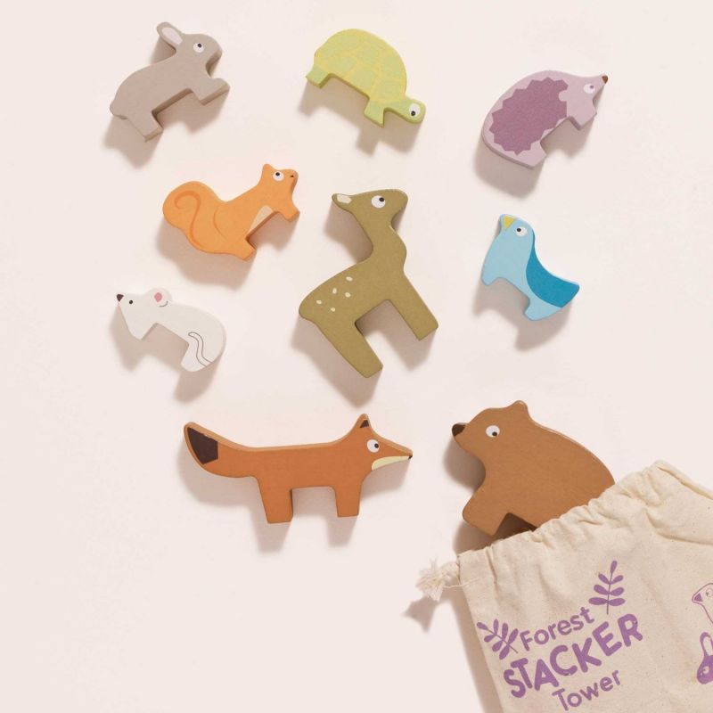 Animaux de la forêt en bois FSC à empiler Le Toy Van Ambiance 6