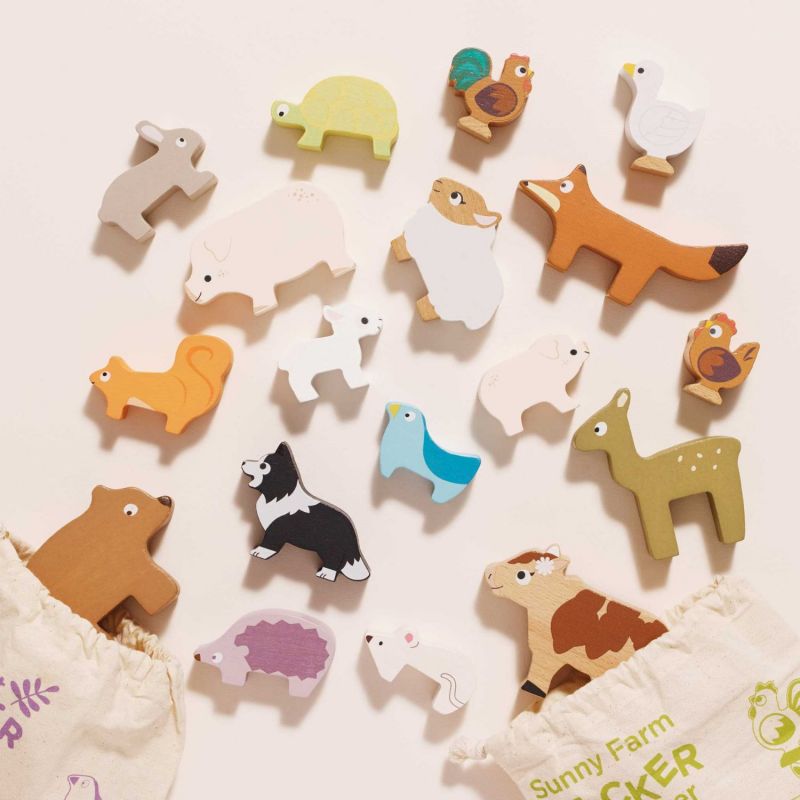 Animaux de la forêt en bois FSC à empiler Le Toy Van Ambiance 8