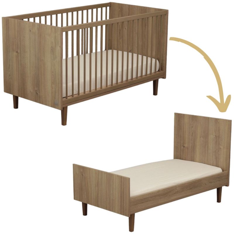 Lit évolutif Little Big Bed Mokka (70 x 140 cm) Sauthon mobilier Produit 1