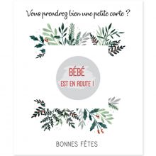 Carte à gratter Annonce de grossesse Bonnes fêtes (8 x 10 cm)  par Les Boudeurs