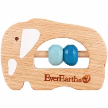 Hochet en bois éléphant  par EverEarth