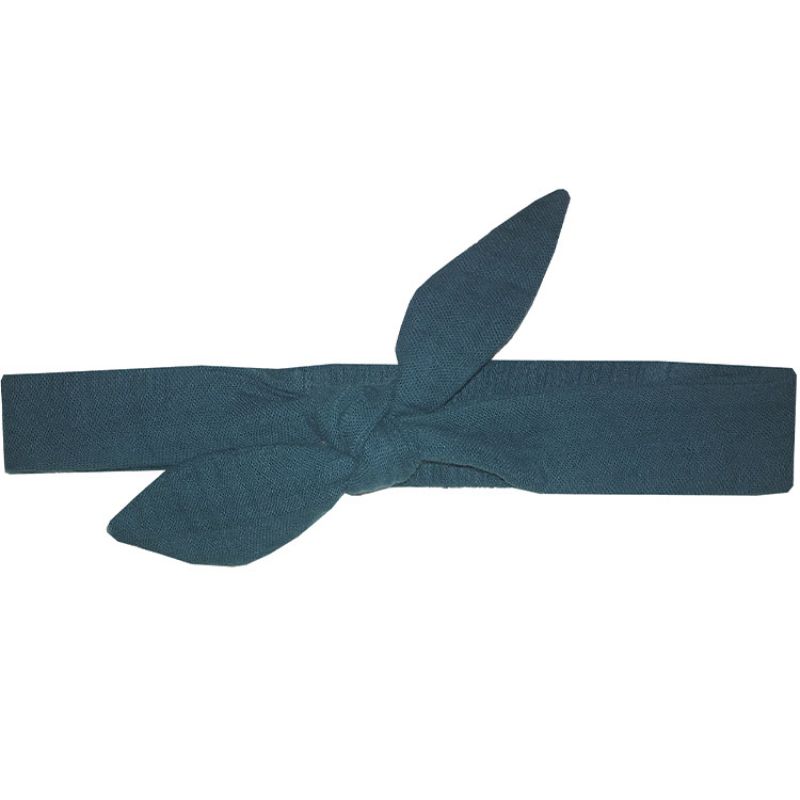 Bandeau noué bleu paon (0-5 ans) BB & Co