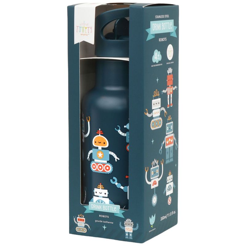 Gourde isotherme Robots (350 ml) A Little Lovely Company Packaging 8