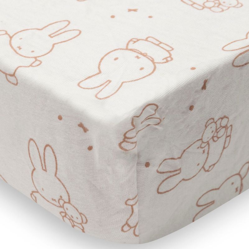 Drap housse en jersey Miffy Moments Light Terra (60 x 120 cm) Jollein Produit 4