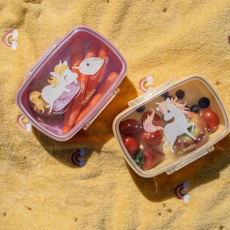 Lot de 2 lunch box La plage des licornes Filibabba Ambiance 1