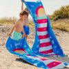 Serviette de plage 2 en 1 Phare Bleu (180 x 100 cm) Quut Ambiance 7