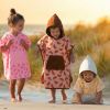Poncho de bain à capuche bambou et gaze de coton blush et cornets de glace (3-5 ans) BB & Co Ambiance 2