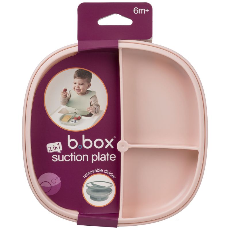 Assiette compartimentée 2 en 1 Blush B.Box Packaging 9