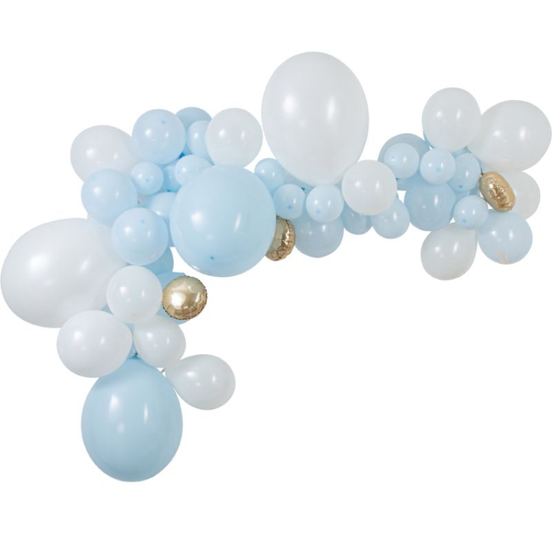 Kit pour arche de 57 ballons Baby blue Arty Fêtes Factory