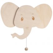 Applique murale en bois Wonder Eléphant