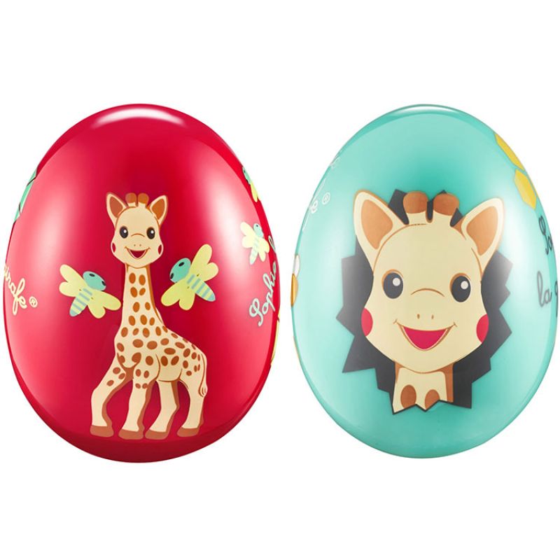 Lot de 2 oeufs maracas Sophie la girafe