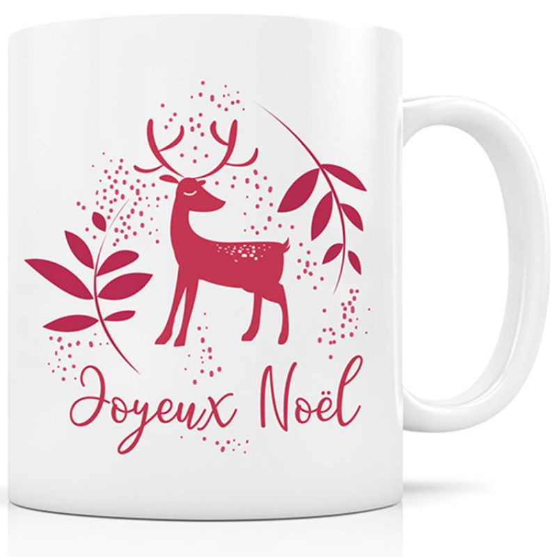 Mug céramique Renne rouge (330 ml) Signature Label Tour