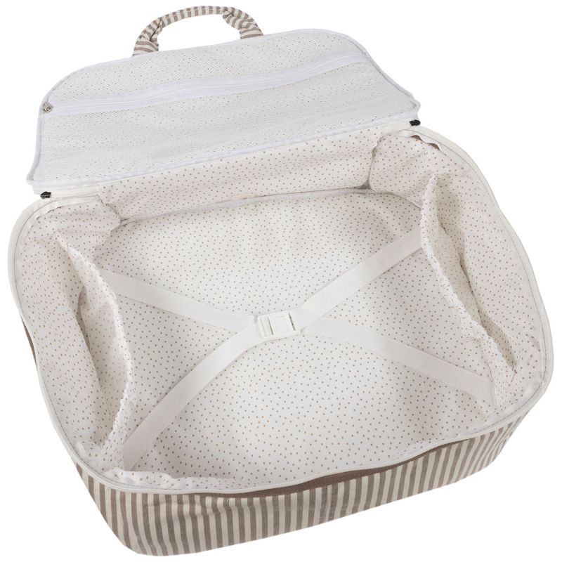 Valise de maternité Praliné Rayures Moka Walking Mum Produit 4